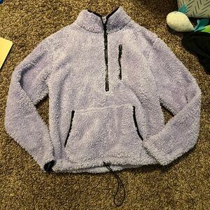 Purple fuzzy jacket